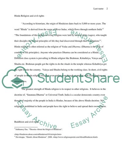 Religion and Civil Rights