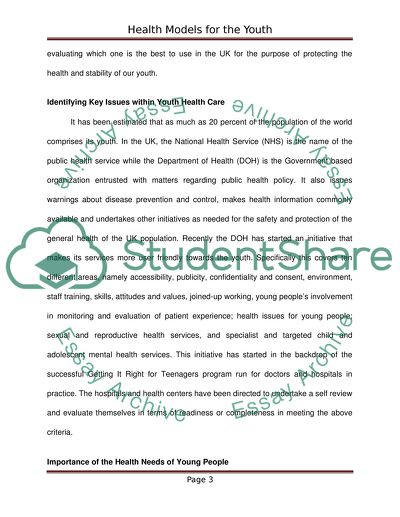 Health Models for the Youth