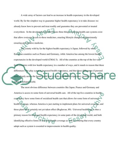 How health expectancy can be increased in the developed world