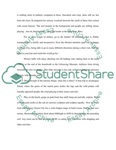 Choosing an Ocean City