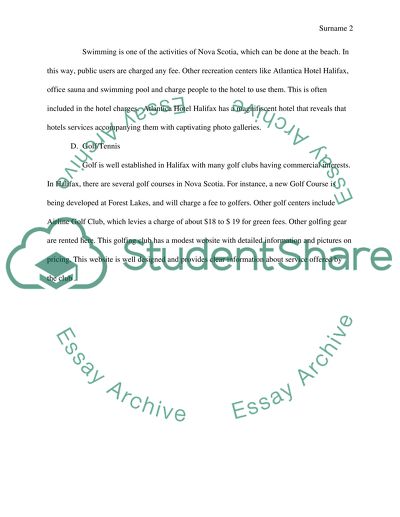 Tourism - Halifax Activities