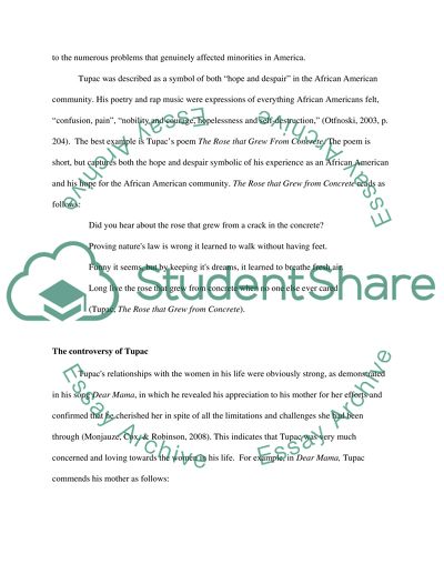 Tupacs Poetic Skills