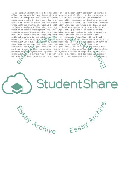 The Developing Manager