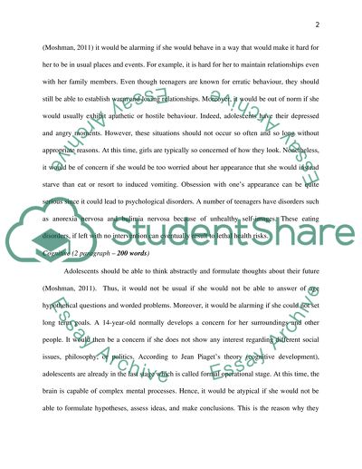 Adolescent emotional development