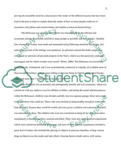 German perpetrators committed the Holocaust