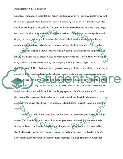 Assessment of Childs Behavior