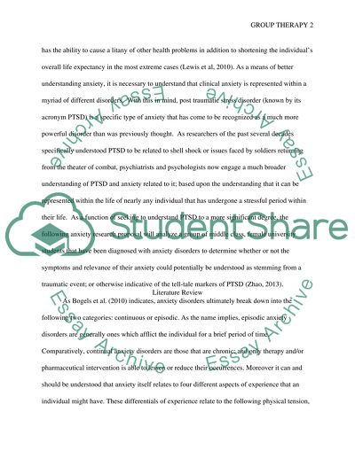 Group therapy essay image