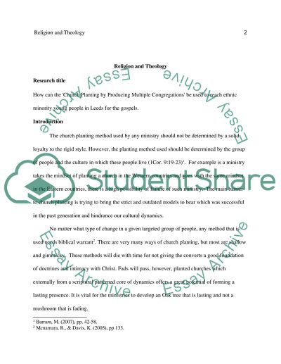 Church Planting by Producing Multiple Congregations