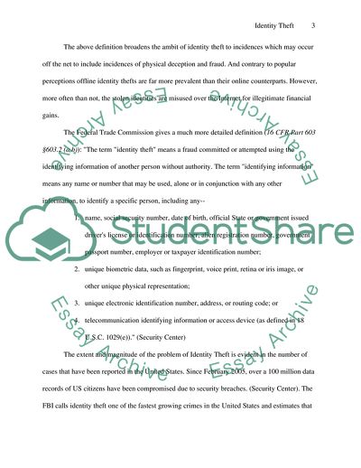 Protecting Yourself from Identity Theft