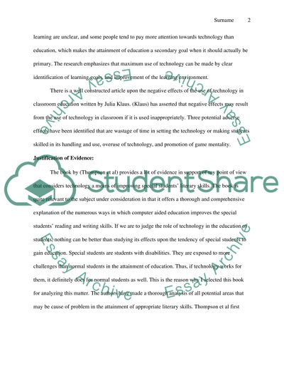 I believe that using technology is a good way to improve our students literacy my Phenomenon