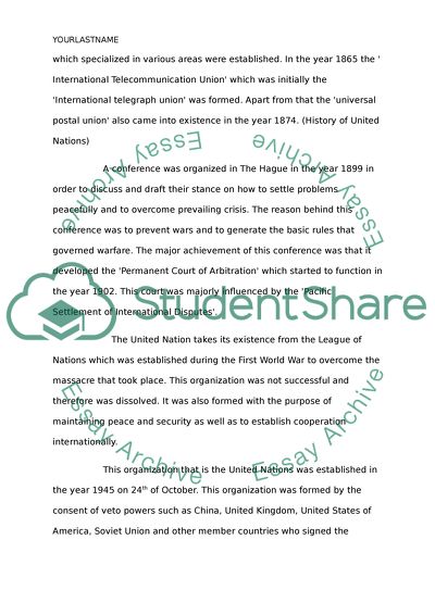 United Nations and Human Ritghs