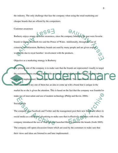 Marketing Strategies Used by Burberry