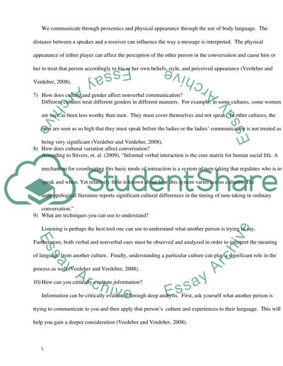 Understanding of Interpersonal Communication