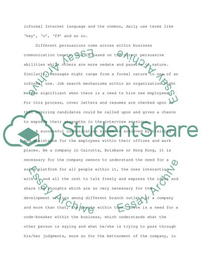 How to use the knowledge the effective business communication Effect the future injobs and colleges