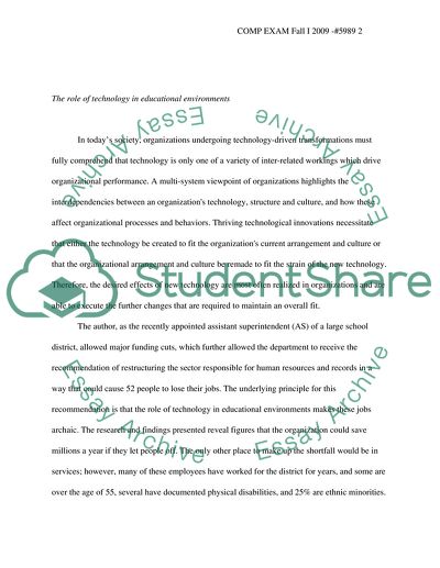 Funding cuts due to technology in educational environments