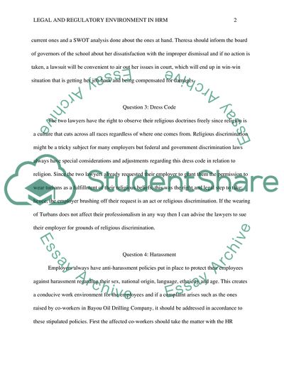 Legal and Regulatory Environment in Human Resource Management