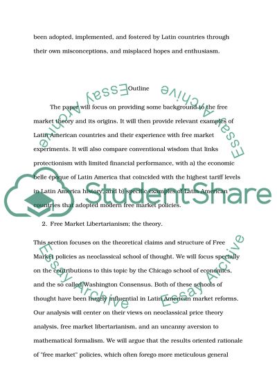 The Effect of Free-Market Policies on Latin American Countries