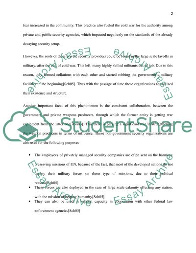 Set of laws governing public and private security agencies