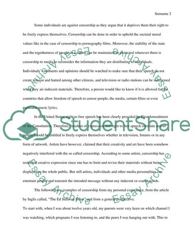 Censorship as the Supervision of Harmful Information