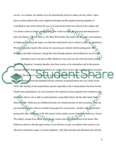 Modernism in Virginia Woolfs Mrs Dalloway