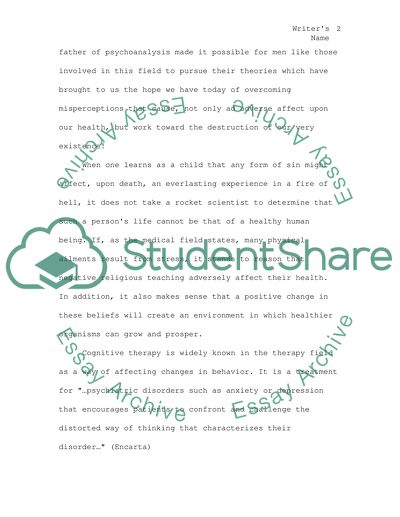 The Development of Cognitive Therapy