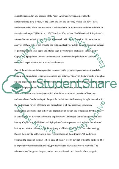 Postmodernism in American literature