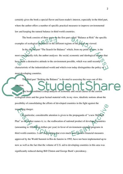 Concept of Earth on the Balance