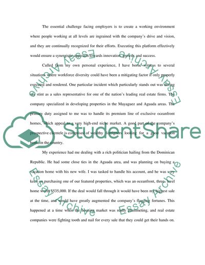 Value Diversity in Workplace