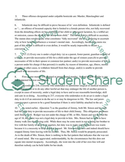 Criminal Law & The Canadian Criminal Code