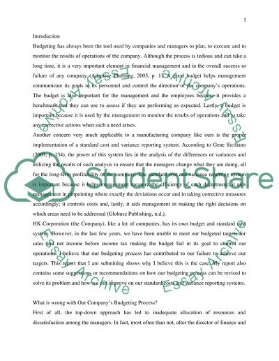 The Analysis of HK Cooperation Company