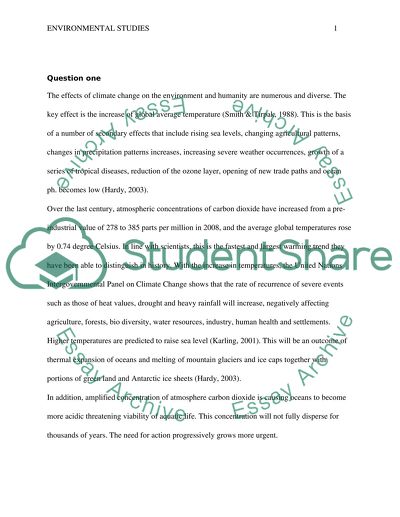 Climate change and adaptation and mitigation