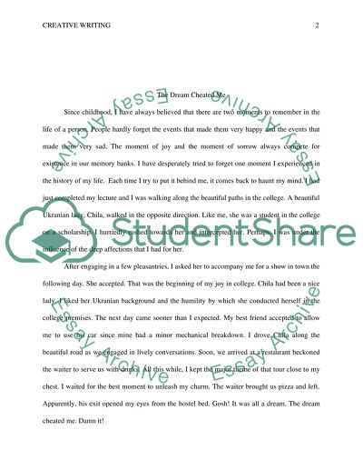 The Dream Cheated Me