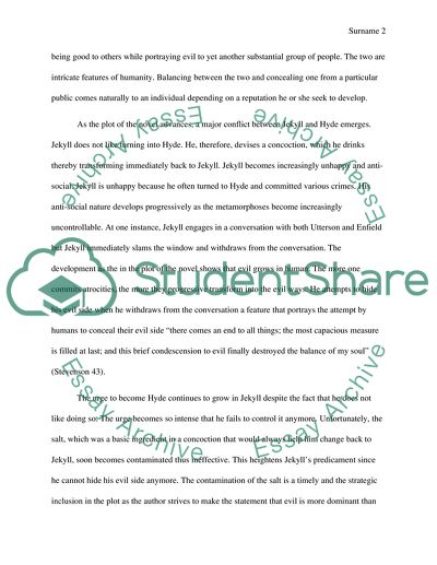 DR. Jekyll and Mr. Hyde Novel