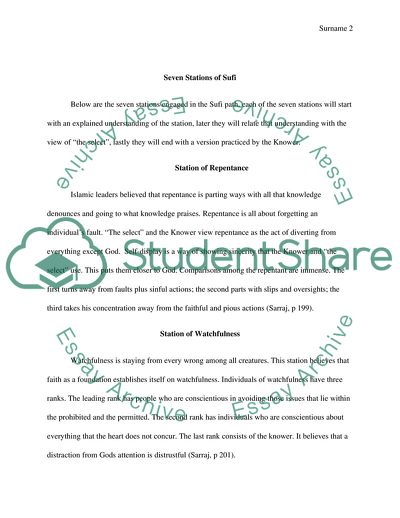 Seven Stations of Sufi