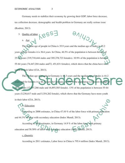 Comparative Characteristic of the Demographic and Economic Factors of Germany and China