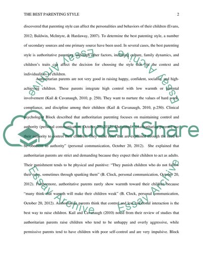 The Best Parenting Style