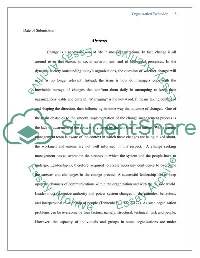 How Managerial Changes Influence Organisational Behaviour Issues