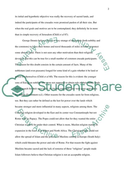 The Medieval Crusades on Middle Eastern and Western Societies