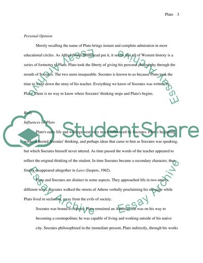 Philosophical Views of Plato