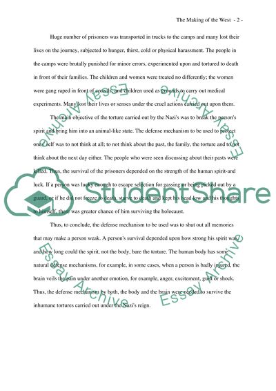 The Making of the West. The Nazis reign