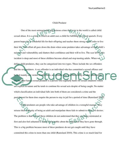 Inside the Minds of Sexual Predators