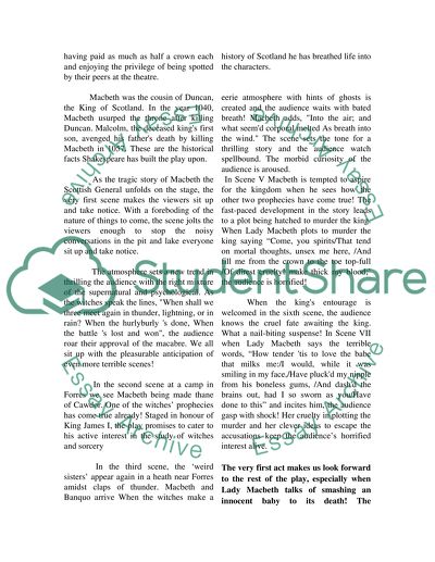 The Prophecy of the Witches and the Plot to murder a King