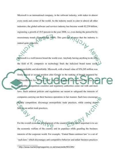 Microsoft and Monopoly