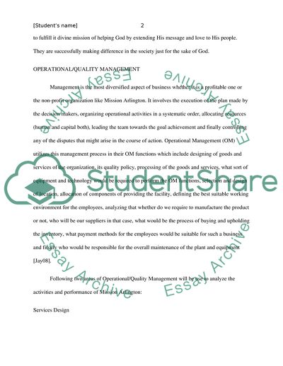 MANA - Operations/Quality Mgmt