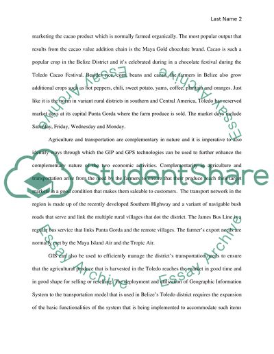 Implementing a GIS System and GPS Training in Rural Belize