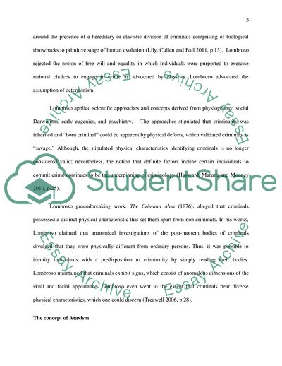 Comparing Cesare Lombroso and Edwin Sutherland and Their Competing Ideologies