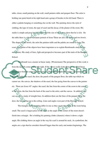 The Artist in his Studio by Rembrandt