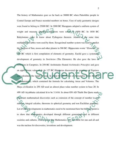 To Reach the Pinnacle of Human Perfection Exercising the Brain Mathematically Is Essential