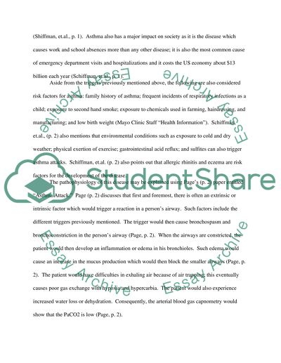 Investigations into Asthma