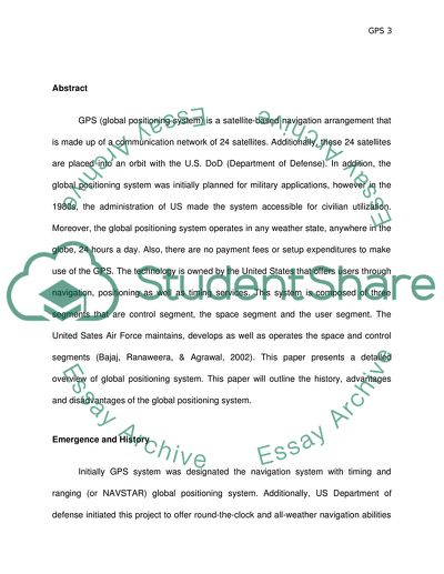 Global Positioning System